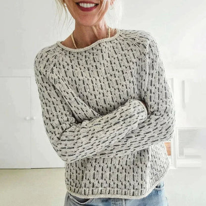 Olivia | Eleganter grauer Pullover